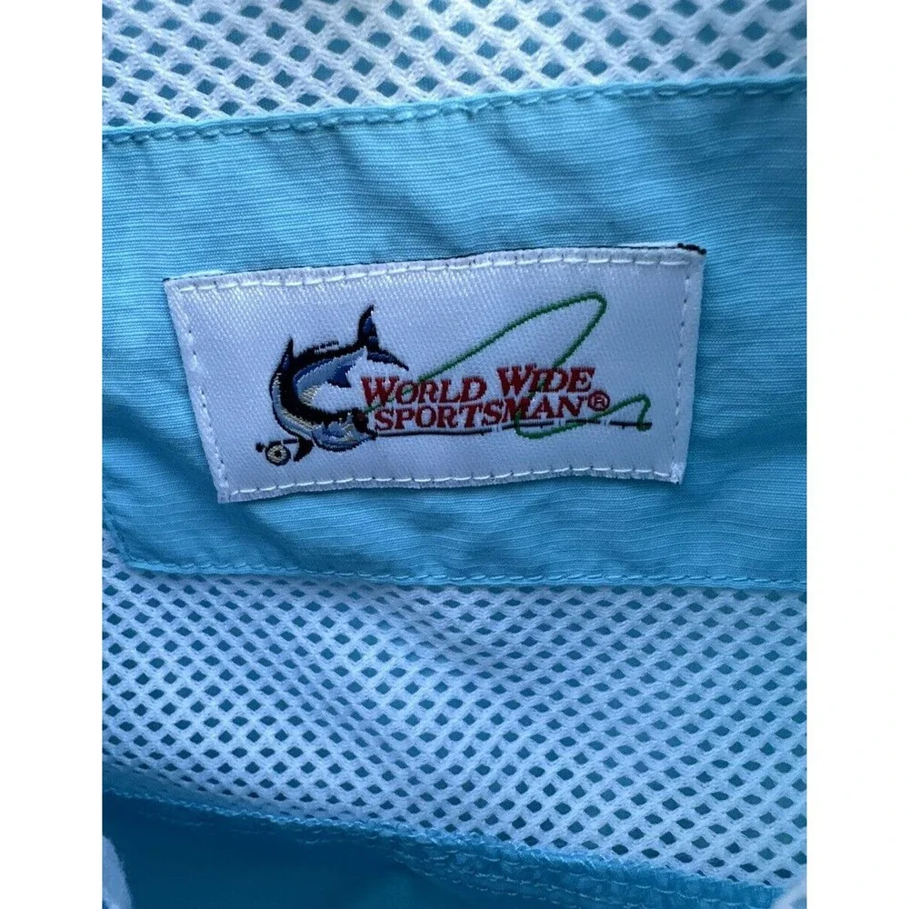 World Wide Sportsman Fishing Shirt Womens Small Vented Button Up - Picture 8 of 11